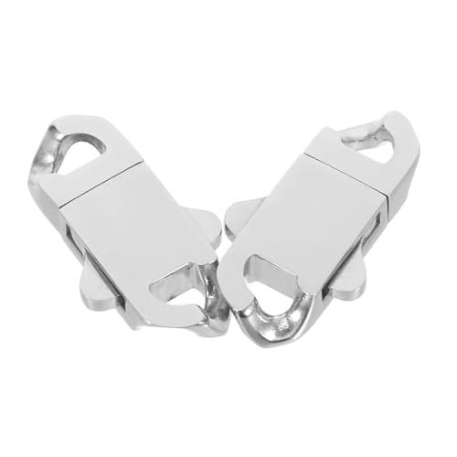 DOITOOL 2 Stück Teiliges Edelstahl Federverschluss für Schmuck mit Federmechanismus Langlebiger Verschluss für Halsketten und Armbänder Universalverschluss für Ketten und DOITOOL 2 Stück Teiliges Edelstahl Federverschluss für Schmuck mit Federmechanismus Langlebiger Verschluss für Halsketten und Armbänder Universalverschluss für Ketten und von DOITOOL