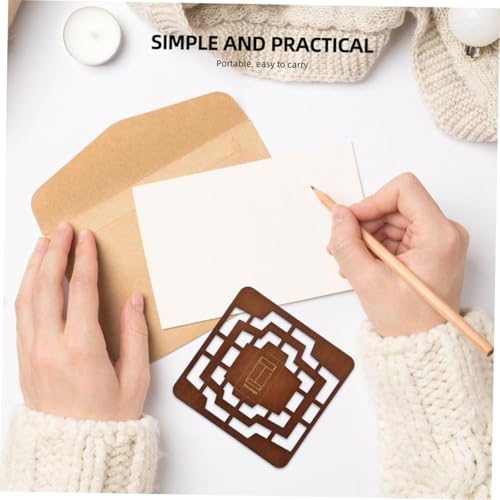 DOITOOL 2 Stück Teiliges Holz Umschlag Schablonen Vintage Design Langlebig und Einfach zu Verwenden für Diy Bastelprojekte Wie Hochzeitskarten und Geschenke Kreative Briefumschlag Vorlage DOITOOL 2 Stück Teiliges Holz Umschlag Schablonen Vintage Design Langlebig und Einfach zu Verwenden für Diy Bastelprojekte Wie Hochzeitskarten und Geschenke Kreative Briefumschlag Vorlage von DOITOOL