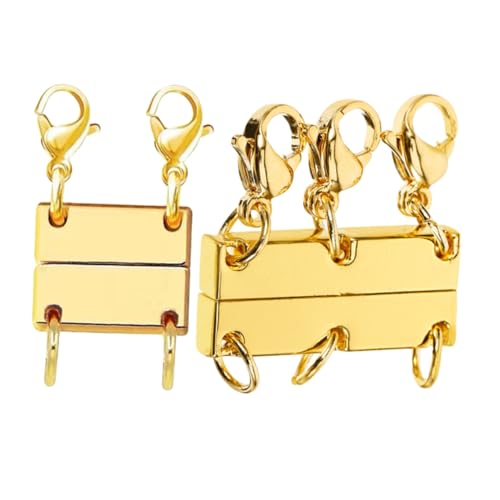 DOITOOL 2 Stück Teiliges Magnetische Halskettenverschlüsse mit Robustem Hummerverschluss aus Zinklegierung Separierbare Clips für Einfaches Schichten Mehrerer Schmuckstücke Goldfarben DOITOOL 2 Stück Teiliges Magnetische Halskettenverschlüsse mit Robustem Hummerverschluss aus Zinklegierung Separierbare Clips für Einfaches Schichten Mehrerer Schmuckstücke Goldfarben von DOITOOL