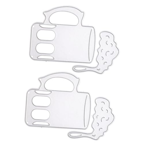 DOITOOL 2 Stück Teiliges Schneidform für Bierbecher Diy Carbonstahl Schablonen für Fotoalben Dekorative Stanzformen für Bastelprojekte Wiederverwendbar und Vielseitig Einsetzbar von DOITOOL