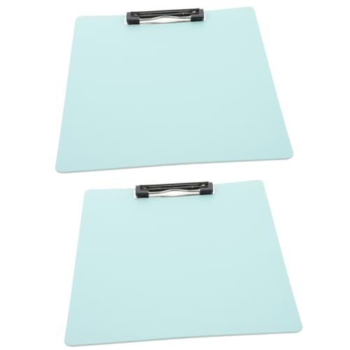 DOITOOL 2 Stück Teiliges Schreibbrett in Pastellgrün Multifunktionale Klemmbretter mit Stabilen Metallklammern für Büro und Schule Leichte Langlebige Dokumentenhalter aus PP und Aluminium von DOITOOL