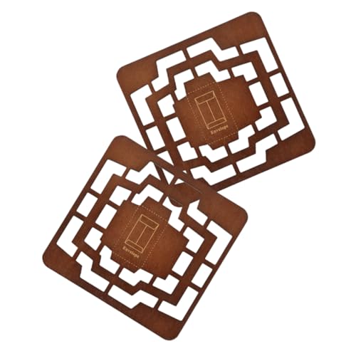 DOITOOL 2 Stück Teiliges Vintage Holz Umschlag Schablonen für Diy Bastelprojekte Langlebig und Einfach zu Bedienen für Hochzeitseinladungen Grußkarten und Kreative Umschlaggestaltung von DOITOOL