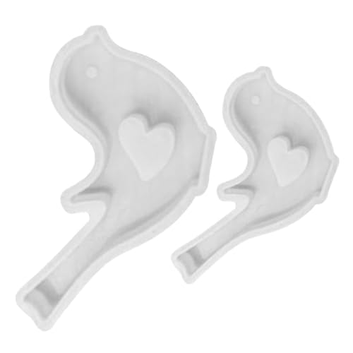 DOITOOL 2 Stück Teiliges Vogel Silikonform Flexible Gießform für DIY Kunsthandwerk Realistische Details Vielseitig für Harz Kuchen und Süßigkeiten Langlebiges Einfach zu Entfernendes von DOITOOL