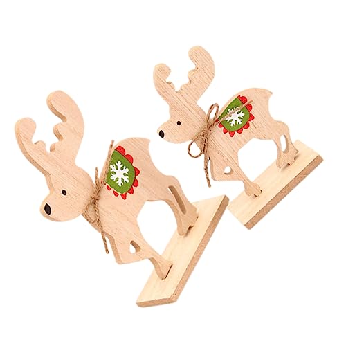 DOITOOL 2 Stück Teiliges Weihnachts Elch Deko aus Holz Umweltfreundlich Einfache Montage Einzigartige Diy Spielzeuge Festliche Weihnachtsdekoration für Party DOITOOL 2 Stück Teiliges Weihnachts Elch Deko aus Holz Umweltfreundlich Einfache Montage Einzigartige Diy Spielzeuge Festliche Weihnachtsdekoration für Party von DOITOOL