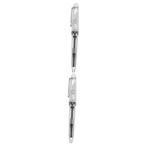 DOITOOL 2 Stück Transparente Füllfederhalter mit Tintenabsorber Wiederverwendbare Kalligrafie Übungstinte Ergonomischer Füller für Schule Büro für Studenten Lehrer DOITOOL 2 Stück Transparente Füllfederhalter mit Tintenabsorber Wiederverwendbare Kalligrafie Übungstinte Ergonomischer Füller für Schule Büro für Studenten Lehrer von DOITOOL