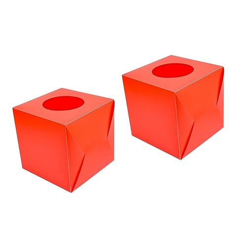 DOITOOL 2 Stück Transparente Verlosungsbox aus Kunststoff Tragbar mit Runder Öffnung für Tickets Abstimmungen und Spenden für Partys und Veranstaltungen von DOITOOL
