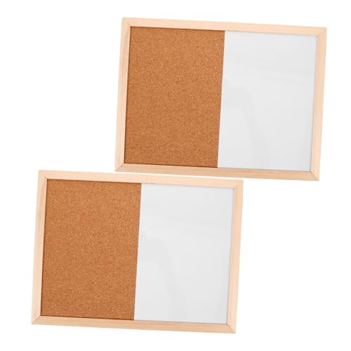 DOITOOL 2 Stück Trockenlöschtafel Whiteboard Pinnwand Korktafeln Für Die Wand Weiße Tafel Für Die Tür Kleine Korktafeln Für Die Wand Zeichenbrett Kombinationstafel Pinnwand von DOITOOL