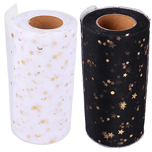 DOITOOL 2 Stück Tüllstoff mit Pailletten Tüll für Diy Schwarz und Weiß für Hochzeitsfeiern Geburtstagsdekorationen und Bastelprojekte DOITOOL 2 Stück Tüllstoff mit Pailletten Tüll für Diy Schwarz und Weiß für Hochzeitsfeiern Geburtstagsdekorationen und Bastelprojekte von DOITOOL