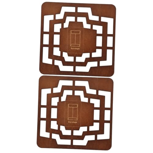 DOITOOL 2 Stück Umschlagvorlage Und Umschlagschablonenvorlage Herstellung groß Briefumschlag-Schriftzug-Vorlage Vorlage zum Erstellen von Briefumschlägen Schablone aushöhlen Holz Kaffee DOITOOL 2 Stück Umschlagvorlage Und Umschlagschablonenvorlage Herstellung groß Briefumschlag-Schriftzug-Vorlage Vorlage zum Erstellen von Briefumschlägen Schablone aushöhlen Holz Kaffee von DOITOOL