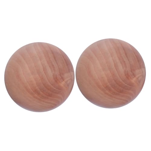 DOITOOL 2 Stück Unbearbeiteter Holzball Durchmesser Runde Holzperlen für Diy Bastelprojekte Glatte Oberfläche zum Bemalen und Dekorieren Vielseitig Einsetzbar für Heimdekoration und von DOITOOL