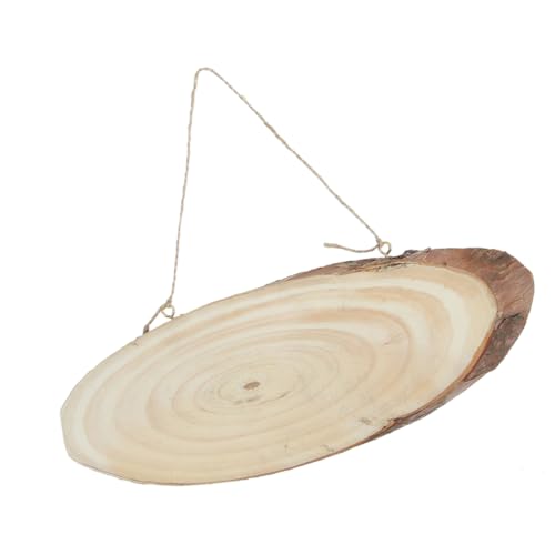 DOITOOL 2 Stück Unbehandelte Oval Blanko Holzscheiben mit Juteseil für Diy Projekte Breit für Bastelarbeiten Hochzeitsdekorationen und Ideen DOITOOL 2 Stück Unbehandelte Oval Blanko Holzscheiben mit Juteseil für Diy Projekte Breit für Bastelarbeiten Hochzeitsdekorationen und Ideen von DOITOOL