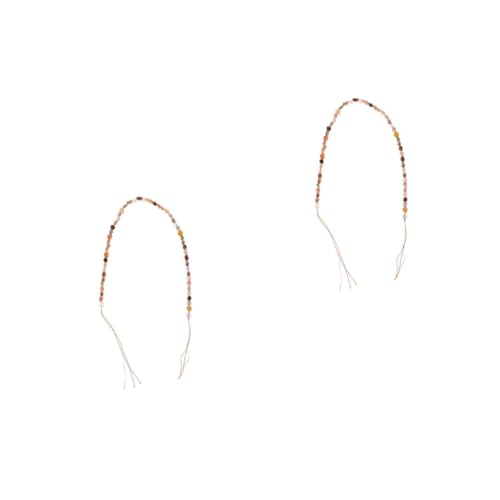 DOITOOL 2 Stück Unregelmäßige Natürliche Edelsteinperlen für Diy Schmuck Lose Kristallperlen für Armbänder und Mehr für Kreative Bastelprojekte von DOITOOL