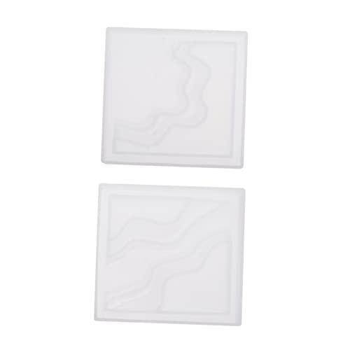 DOITOOL 2 Stück Untersetzer Formen mit Insel Design Diy Epoxidharz Gießformen für Untersetzer für Partys und Heimdekoration von DOITOOL