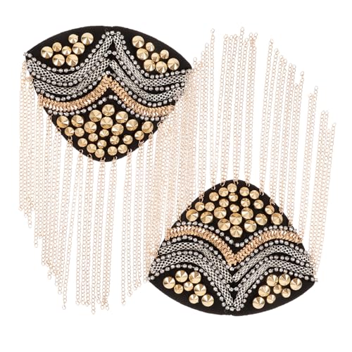 DOITOOL 2 Stück Vintage Quaste Schulterklappen mit Nieten Schulterapplikation für Kostümdekoration Punk Stil Accessoires für Hochzeiten Fotoshootings und Partys DOITOOL 2 Stück Vintage Quaste Schulterklappen mit Nieten Schulterapplikation für Kostümdekoration Punk Stil Accessoires für Hochzeiten Fotoshootings und Partys von DOITOOL