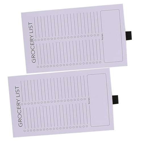 DOITOOL 2 Stück Weiche magnetische Haftnotizen Notizbilder wöchentlich kühlschrank Büro-Notizblöcke Magnetische Notizblöcke für Kühlschränke doppeltes Offsetpapier Weiß von DOITOOL