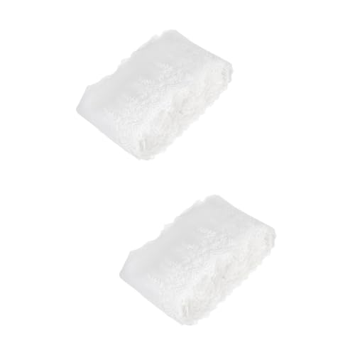 DOITOOL 2 Stück Weiße bestickte Spitze weißes Spitzenband Nähen trimmen Schnürsenkel Stickerei Kleidungsstück Spitze dekorativer Spitzenbesatz bestickte Nähspitze Milchseide DOITOOL 2 Stück Weiße bestickte Spitze weißes Spitzenband Nähen trimmen Schnürsenkel Stickerei Kleidungsstück Spitze dekorativer Spitzenbesatz bestickte Nähspitze Milchseide von DOITOOL