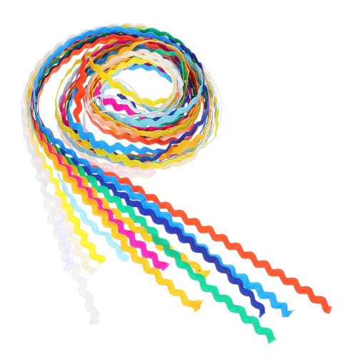 DOITOOL 2 Stück Wellenrand Geschenkband Bastelbänder für Partydekoration und Diy Projekte Farben pro Farbkombination DOITOOL 2 Stück Wellenrand Geschenkband Bastelbänder für Partydekoration und Diy Projekte Farben pro Farbkombination von DOITOOL
