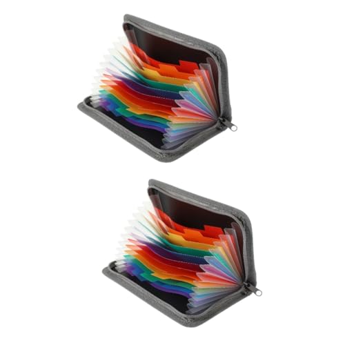 DOITOOL 2 Stück Windmappen Ordner mit Regenbogenrand Transparente Fächer für Dokumente Quittungen und Notizen für Lehrer Studenten und Berufstätige Leicht und Tragbar für Effiziente DOITOOL 2 Stück Windmappen Ordner mit Regenbogenrand Transparente Fächer für Dokumente Quittungen und Notizen für Lehrer Studenten und Berufstätige Leicht und Tragbar für Effiziente von DOITOOL