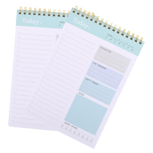 DOITOOL 2 Stück Wochenplaner Notizblock Unbeschriftetes Tear Off To Do Notepad Praktischer Tagesplaner für Effektives Zeitmanagement und Organisation von DOITOOL