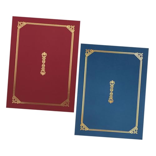 DOITOOL 2 Stück Zertifikatssatz Diplomordner Unterlagen Schutz Größe Zertifikatordner vergeben Dokumentenordner briefumschläge Japanische Zertifikathülle Briefhalter Papier von DOITOOL