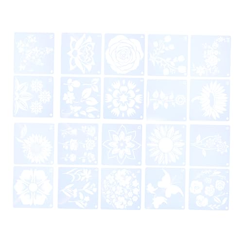 DOITOOL 20 Blatt Blumenmuster Schablonen Diy Bastelvorlagen Kunststoff Wiederverwendbare Malvorlagen für Kreative Projekte für Möbel Wände Stoffe und Mehr DOITOOL 20 Blatt Blumenmuster Schablonen Diy Bastelvorlagen Kunststoff Wiederverwendbare Malvorlagen für Kreative Projekte für Möbel Wände Stoffe und Mehr von DOITOOL