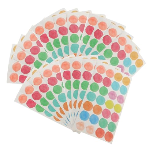 DOITOOL 20 Blatt Loseblatt-Schutzaufkleber Buchseite Verstärker Lochverstärkungen für Ringbücher Papier klebesticker stickers aufkleber Binderingetiketten Lochstanzverstärkungsaufkleber von DOITOOL