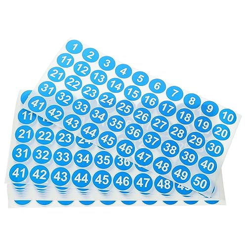 DOITOOL 20 Blatt Runde Selbstklebende Zahlenaufkleber Beschreibbare Nummernklassifizierungssticker für Büro Schule Bastelprojekte DOITOOL 20 Blatt Runde Selbstklebende Zahlenaufkleber Beschreibbare Nummernklassifizierungssticker für Büro Schule Bastelprojekte von DOITOOL