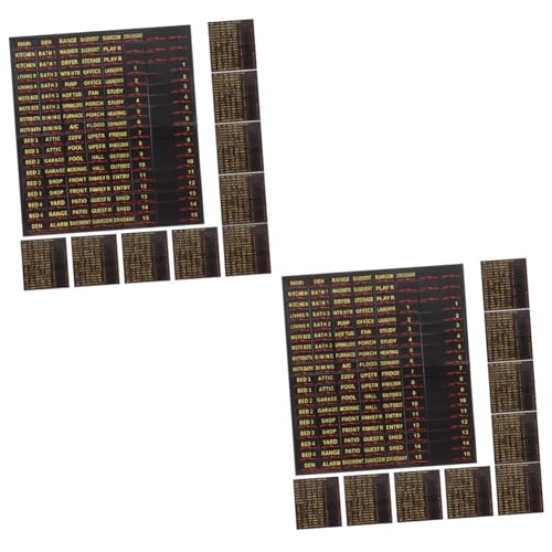 DOITOOL 20 Blatt Selbstklebende Etiketten für Elektrische Schalttafeln Farbige Beschriftung für Sicherungskästen zur Einfachen Identifikation und von Stromkreisen von DOITOOL