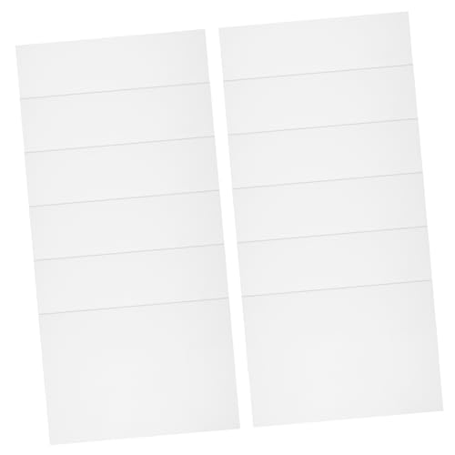 DOITOOL 20 Blatt wasserfestes Etikettenpapier Aufkleber Etikettendrucker wasserfeste Etiketten zur Beschriftung Weiß wiederverwendbar Name Klebepapier zum Basteln das Haustier Transparent von DOITOOL
