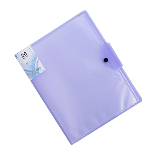 DOITOOL 20 Dateien Organizer clipboard büroartikel schulzeug aufbewahrungsmappe Schreibwaren office zubehör folders cartape Dateiordner BINDER Melden Inhaber der Prüfungsunterlagen Violett von DOITOOL