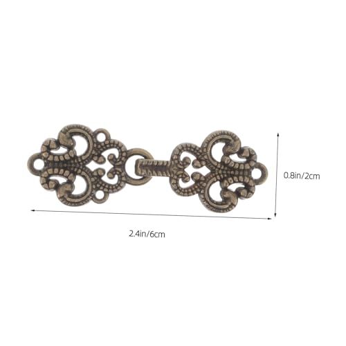 DOITOOL 20 Paare Chinesische Metall-knöpfe Dekorative Traditionelle Cheongsam-froschknöpfe Stilvolle Nähverschlüsse für Hanfu Pullover Mantelknöpfe Vielseitige Bekleidungszubehörclips DOITOOL 20 Paare Chinesische Metall-knöpfe Dekorative Traditionelle Cheongsam-froschknöpfe Stilvolle Nähverschlüsse für Hanfu Pullover Mantelknöpfe Vielseitige Bekleidungszubehörclips von DOITOOL