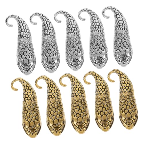 DOITOOL 20 Paare Teiliges Schlangenkopf-armbandverschlüsse aus Robustem Legierungsmetall Sicherer Toggle-verschluss für DIY Schmuckherstellung von Armbändern und Halsketten Vielseitig und DOITOOL 20 Paare Teiliges Schlangenkopf-armbandverschlüsse aus Robustem Legierungsmetall Sicherer Toggle-verschluss für DIY Schmuckherstellung von Armbändern und Halsketten Vielseitig und von DOITOOL
