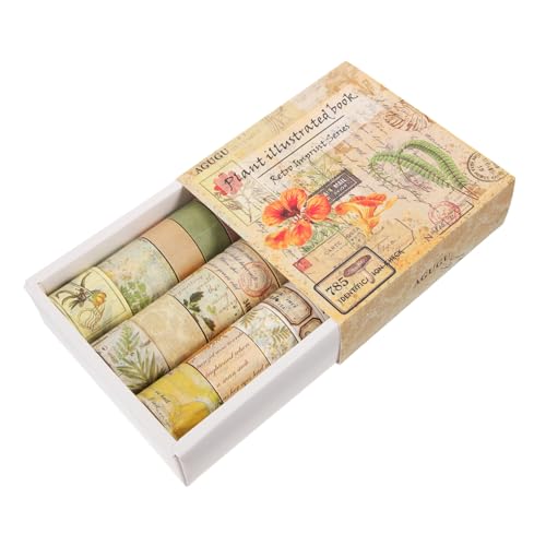 DOITOOL 20 Rollen Vintage Washi Tape Dekoratives Klebeband Japanpapier für Diy Scrapbooking Journaling Einfache Handhabung für Bastelprojekte und von DOITOOL