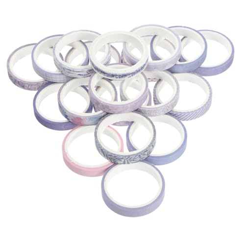 DOITOOL 20 Rollen Vintage Washi Tape für Scrapbooking und DIY Dekoration Retro Klebebänder für Notizbücher Kalender und Projekte für Bastelarbeiten und Persönliche Gestaltung von DOITOOL