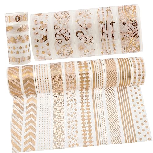 DOITOOL 20 Rollen Washi Tape Goldfolien Dekorative Klebebänder für Scrapbooking Diy Projekte Geschenksverpackung Feiertagsdekorationen Einfach Abreißbar Starke Haftung Hinterlässt Kleber DOITOOL 20 Rollen Washi Tape Goldfolien Dekorative Klebebänder für Scrapbooking Diy Projekte Geschenksverpackung Feiertagsdekorationen Einfach Abreißbar Starke Haftung Hinterlässt Kleber von DOITOOL