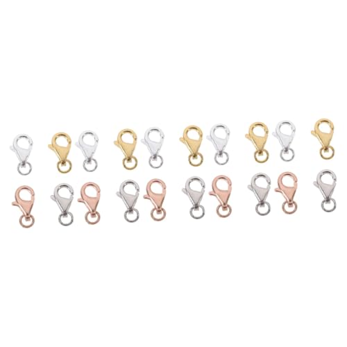 DOITOOL 20 Sätze Mini Lobster Clasps Weißgold Roségold für Diy Armbänder Praktische Schmuckverschlüsse Hochwertige Verbindungselemente DOITOOL 20 Sätze Mini Lobster Clasps Weißgold Roségold für Diy Armbänder Praktische Schmuckverschlüsse Hochwertige Verbindungselemente von DOITOOL
