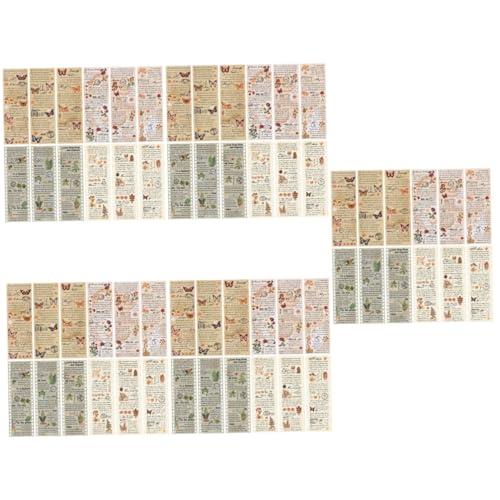 DOITOOL 20 Sätze Vintage Washi Tape Retro Pflanze Schmetterling Klebeband für Diy Scrapbooking Tagebuch Karten und Partydeko Vielseitige Bastelmaterialien von DOITOOL