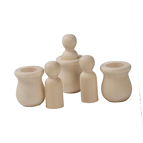 DOITOOL 20 Satz Diy Holzpuppen Teile Unvollendete Holzfiguren zum Bemalen für Kreative Bastelprojekte für Diy Dekorationen DOITOOL 20 Satz Diy Holzpuppen Teile Unvollendete Holzfiguren zum Bemalen für Kreative Bastelprojekte für Diy Dekorationen von DOITOOL