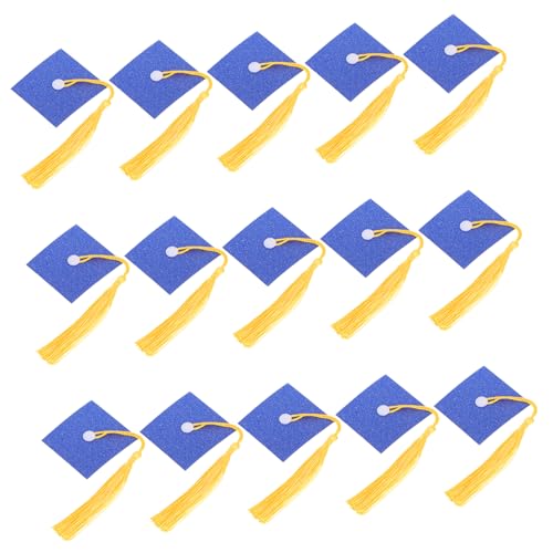 DOITOOL 20 Satz Doktorhutkuchendekoration Abschlusskappendekorationen Pflegekuchen -topper Abschlussparty -dekorationen Abschlussfeier Graduate Cap Topper Blue Polyester DOITOOL 20 Satz Doktorhutkuchendekoration Abschlusskappendekorationen Pflegekuchen -topper Abschlussparty -dekorationen Abschlussfeier Graduate Cap Topper Blue Polyester von DOITOOL