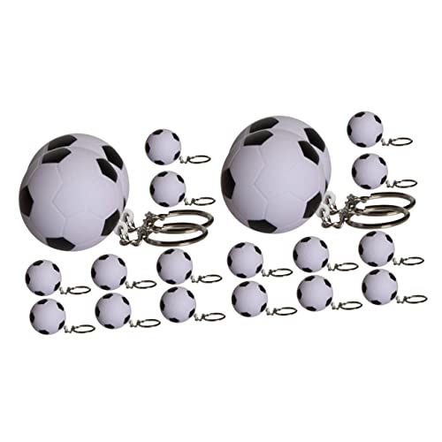 DOITOOL 20 Stck. Teiliges Fußball Kugelschreiber Schlüsselanhänger Einziehbar Blauer Tintenroller Vielseitig als Taschen oder Schlüsselanhänger Stilvolles Design für Schüler und von DOITOOL