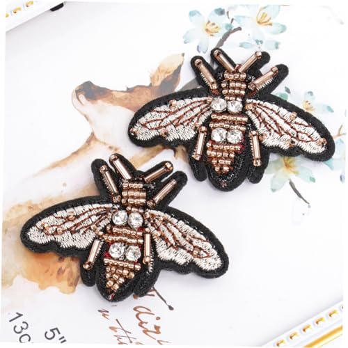 DOITOOL 20 Stck. Teiliges Kleine Bienen Stoffaufnäher mit Perlen Bestickte Diy Kleidung Patches zum Aufnähen Reparieren und Kleidung Taschen Hüte zu Dekorieren Umweltfreundlich und DOITOOL 20 Stck. Teiliges Kleine Bienen Stoffaufnäher mit Perlen Bestickte Diy Kleidung Patches zum Aufnähen Reparieren und Kleidung Taschen Hüte zu Dekorieren Umweltfreundlich und von DOITOOL