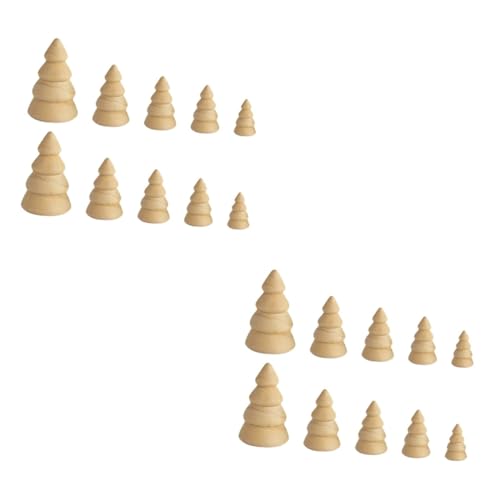 DOITOOL 20 Stck. Teiliges Unbemalte Holz Weihnachtsbaum Modelle Glatte Oberfläche Verschiedene DIY Bemalung Kinderfreundliche Holzdeko für Weihnachten Feste Bastelprojekte und DOITOOL 20 Stck. Teiliges Unbemalte Holz Weihnachtsbaum Modelle Glatte Oberfläche Verschiedene DIY Bemalung Kinderfreundliche Holzdeko für Weihnachten Feste Bastelprojekte und von DOITOOL