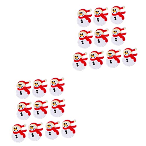 DOITOOL 20 Stck. Weihnachts Aufnäher Schneemann Patches zum Aufbügeln und Nähen Bestickte Applikationen für Kleidung Taschen Hüte DIY Weihnachtsdeko Langlebig und Leicht DOITOOL 20 Stck. Weihnachts Aufnäher Schneemann Patches zum Aufbügeln und Nähen Bestickte Applikationen für Kleidung Taschen Hüte DIY Weihnachtsdeko Langlebig und Leicht von DOITOOL