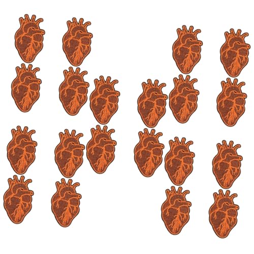 DOITOOL 20 Stk. Teiliges Beständiger Aufbügler Patches mit Kreativem Herz Strapazierfähige Kleidungspatches zum Verzieren und Reparieren von Jacken Rucksäcken Schuhen und Taschen von DOITOOL