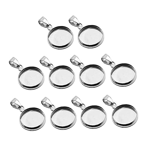 DOITOOL 20 Stück Anhänger Aus Edelstahl Bausatz Schlüssel Silber Kreis Runden Halskettenketten Für Die Schmuckherstellung Anhänger Tabletts Schmuck-anhänger-tablett Erwachsene Klein Silver DOITOOL 20 Stück Anhänger Aus Edelstahl Bausatz Schlüssel Silber Kreis Runden Halskettenketten Für Die Schmuckherstellung Anhänger Tabletts Schmuck-anhänger-tablett Erwachsene Klein Silver von DOITOOL