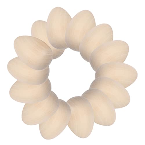 DOITOOL 20 Stück Bemalte Holzeier Kunsteier Realistische Eier Simulationseier Ornamente Eier Kunstbraune Eier Eierkartons Eierdekorationen Für Den Schreibtisch Gesprenkeltes von DOITOOL