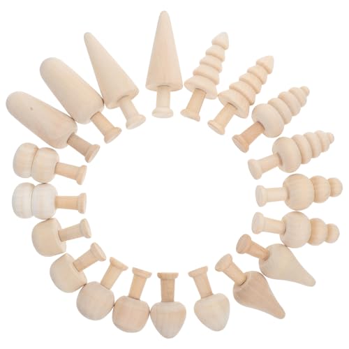 DOITOOL 20 Stück Bemaltes Holzspielzeug winzig Dekorationen Karikatur bunt malen Mini hühner weihnachtsdeko weihnachtsbaum spielzeuge DIY-Ornament-Kit unfertige Holzbäume Khaki DOITOOL 20 Stück Bemaltes Holzspielzeug winzig Dekorationen Karikatur bunt malen Mini hühner weihnachtsdeko weihnachtsbaum spielzeuge DIY-Ornament-Kit unfertige Holzbäume Khaki von DOITOOL