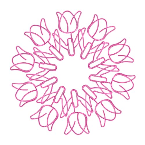 DOITOOL 20 Stück Büroklammer Entzückende Papierklammern Papierclip Befestigungsclips für Dokumente Schreibtischzubehör für Studenten Blumen-Lesezeichen-Clip Clips für Papier Metall Rosa DOITOOL 20 Stück Büroklammer Entzückende Papierklammern Papierclip Befestigungsclips für Dokumente Schreibtischzubehör für Studenten Blumen-Lesezeichen-Clip Clips für Papier Metall Rosa von DOITOOL
