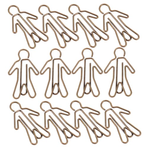DOITOOL 20 Stück Büroklammer scrapbbok büroartikel bürogadges Clips für Lebensmittelbeutel Lebensmittelklammern Beutelverschlussklammern Dokumentclips Entzückende Papierklammern Metall von DOITOOL