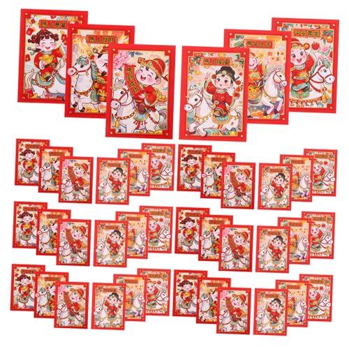 DOITOOL 20 Stück Chinesische Neujahrsumschläge Pferde-motiv Cartoon Gott Des Reichtums Rotes Papier Geschenkumschläge für Frühlingsfest Geburtstag Hochzeit Festlich und Praktisch DOITOOL 20 Stück Chinesische Neujahrsumschläge Pferde-motiv Cartoon Gott Des Reichtums Rotes Papier Geschenkumschläge für Frühlingsfest Geburtstag Hochzeit Festlich und Praktisch von DOITOOL
